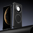 For Huawei Mate 60 Metal Frameless Plain Leather MagSafe Holder Phone Case(Black) - free shipping - PMC TechLife - Order now!