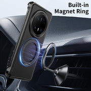 For Huawei Mate 70 Metal Frameless Plain Leather MagSafe Holder Phone Case(Brown)