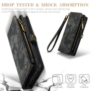 For iPhone 12 mini CaseMe-008 Detachable Multifunctional Wallet Leather Phone Case (Black)