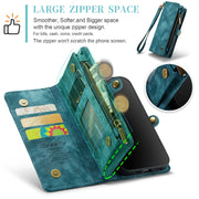 For iPhone 12 mini CaseMe-008 Detachable Multifunctional Wallet Leather Phone Case (Blue)