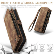 For iPhone 12 mini CaseMe-008 Detachable Multifunctional Wallet Leather Phone Case (Brown)