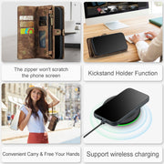 For iPhone 12 mini CaseMe-008 Detachable Multifunctional Wallet Leather Phone Case (Brown)