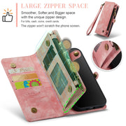 For iPhone 12 mini CaseMe-008 Detachable Multifunctional Wallet Leather Phone Case (Pink)