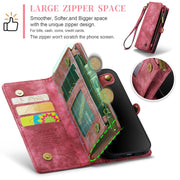 For iPhone 12 Pro Max CaseMe-008 Detachable Multifunctional Wallet Leather Phone Case (Red)