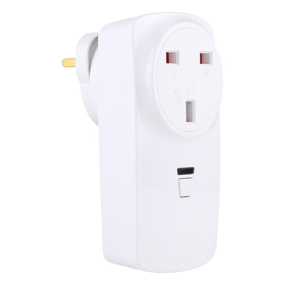 AK-DL220 220V Smart Wireless Remote Control Socket with Remote Control, Plug Type:UK Plug