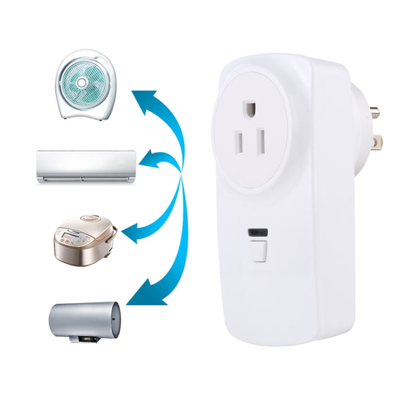 AK-DL220 220V Smart Wireless Remote Control Socket with Remote Control, Plug Type:US Plug
