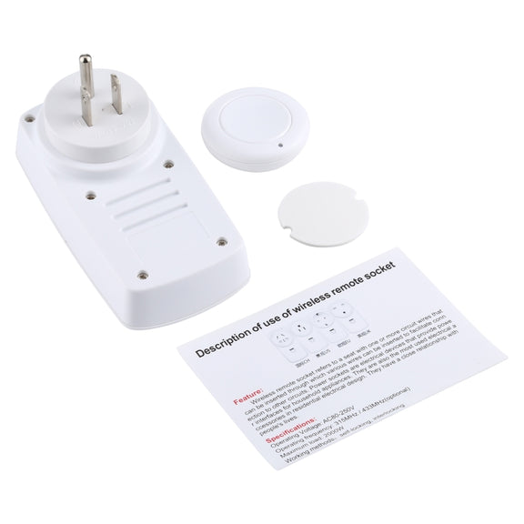 AK-DL220 220V Smart Wireless Remote Control Socket with Remote Control, Plug Type:US Plug