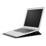 PU Leather Ultra-thin Envelope Bag Laptop Bag for MacBook Air / Pro 11 inch, with Stand Function(Black)