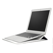 PU Leather Ultra-thin Envelope Bag Laptop Bag for MacBook Air / Pro 11 inch, with Stand Function(White)