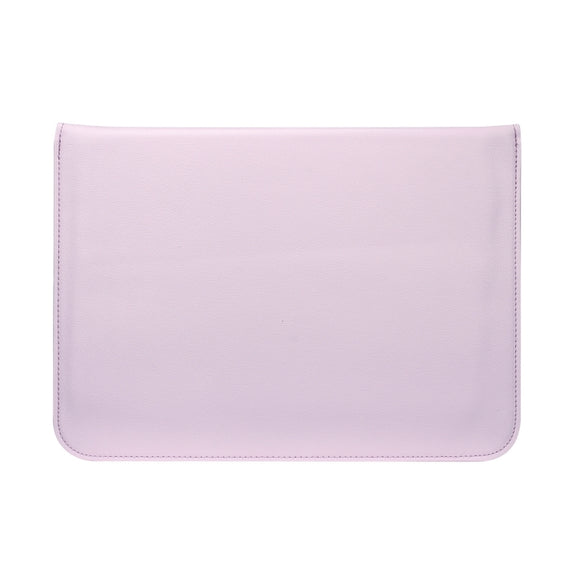 PU Leather Ultra-thin Envelope Bag Laptop Bag for MacBook Air / Pro 11 inch, with Stand Function(Pink)