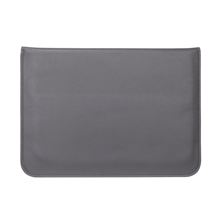 PU Leather Ultra-thin Envelope Bag Laptop Bag for MacBook Air / Pro 11 inch, with Stand Function(Space Gray)