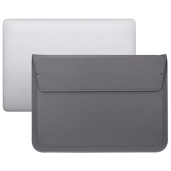 PU Leather Ultra-thin Envelope Bag Laptop Bag for MacBook Air / Pro 11 inch, with Stand Function(Space Gray)