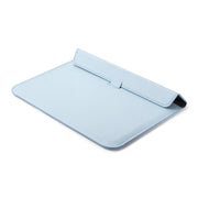 PU Leather Ultra-thin Envelope Bag Laptop Bag for MacBook Air / Pro 11 inch, with Stand Function(Sky Blue)