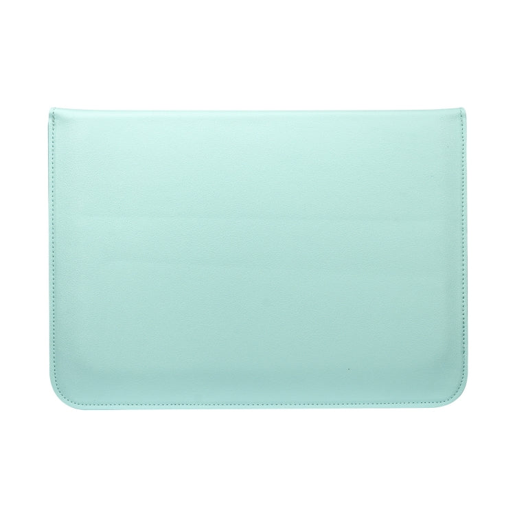 PU Leather Ultra-thin Envelope Bag Laptop Bag for MacBook Air / Pro 11 inch, with Stand Function(Mint Green)