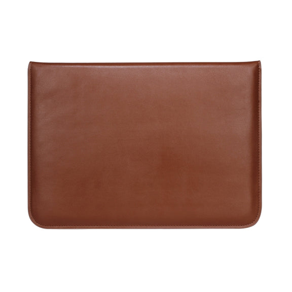 PU Leather Ultra-thin Envelope Bag Laptop Bag for MacBook Air / Pro 11 inch, with Stand Function(Brown)