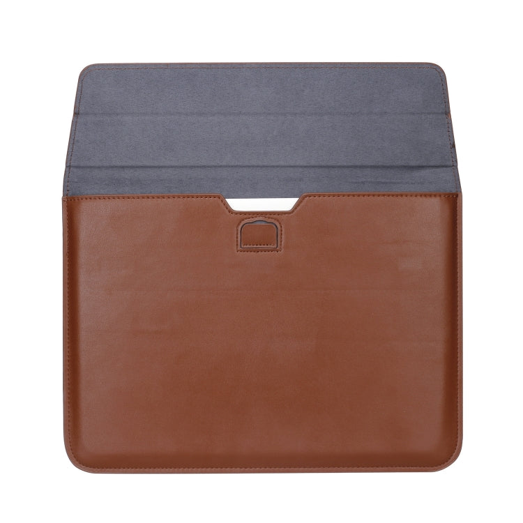 PU Leather Ultra-thin Envelope Bag Laptop Bag for MacBook Air / Pro 11 inch, with Stand Function(Space Gray)