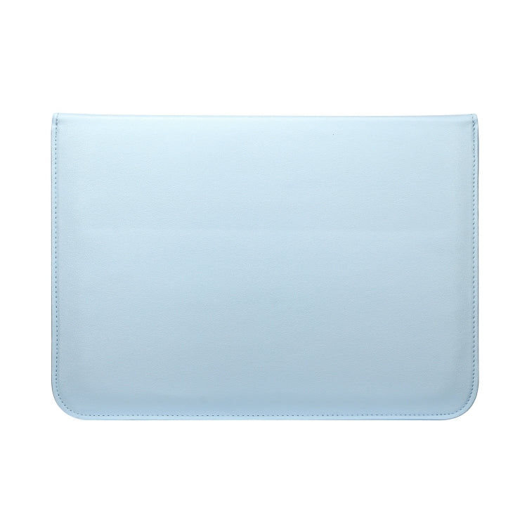 PU Leather Ultra-thin Envelope Bag Laptop Bag for MacBook Air / Pro 13 inch, with Stand Function(Sky Blue)