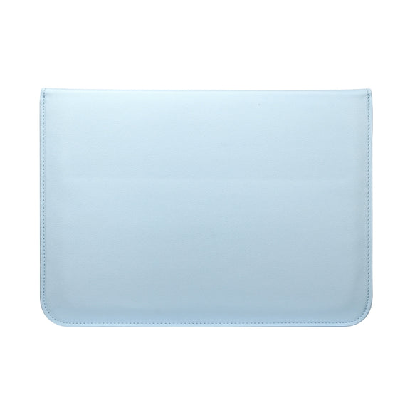 PU Leather Ultra-thin Envelope Bag Laptop Bag for MacBook Air / Pro 13 inch, with Stand Function(Sky Blue)