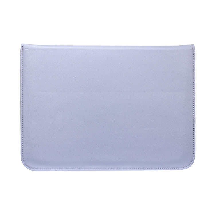 PU Leather Ultra-thin Envelope Bag Laptop Bag for MacBook Air / Pro 13 inch, with Stand Function(Tranquil Blue)