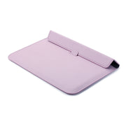 PU Leather Ultra-thin Envelope Bag Laptop Bag for MacBook Air / Pro 15 inch, with Stand Function(Pink)