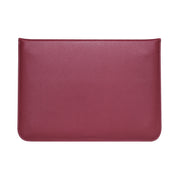 PU Leather Ultra-thin Envelope Bag Laptop Bag for MacBook Air / Pro 15 inch, with Stand Function(Wine Red)
