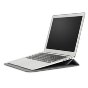PU Leather Ultra-thin Envelope Bag Laptop Bag for MacBook Air / Pro 15 inch, with Stand Function(Space Gray)