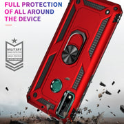 For Huawei Y8s Shockproof TPU + PC Protective Case with 360 Degree Rotating Holder(Black)