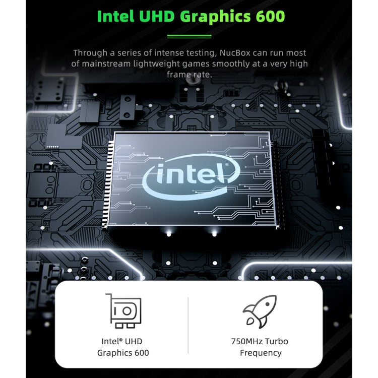 GMK NucBox Windows 10 System Mini PC, Intel Celeron J4125 Quad Core 64bit 14nm 2GHz-2.7GHz, Support WiFi & Bluetooth & RJ45, 8GB+128GB,EU Plug