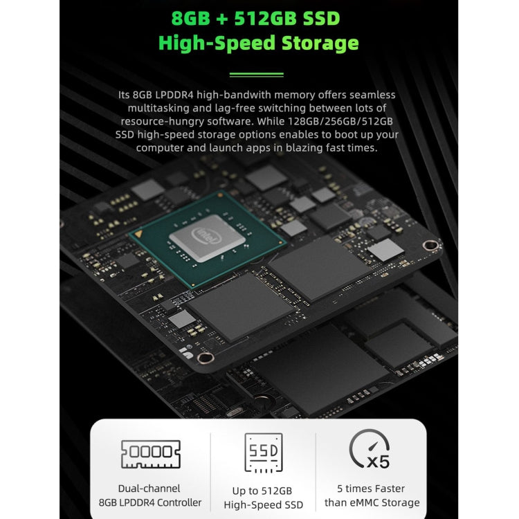 GMK NucBox Windows 10 System Mini PC, Intel Celeron J4125 Quad Core 64bit 14nm 2GHz-2.7GHz, Support WiFi & Bluetooth & RJ45, 8GB+128GB,EU Plug