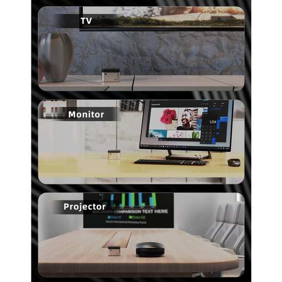GMK NucBox Windows 10 System Mini PC, Intel Celeron J4125 Quad Core 64bit 14nm 2GHz-2.7GHz, Support WiFi & Bluetooth & RJ45, 8GB+128GB,EU Plug