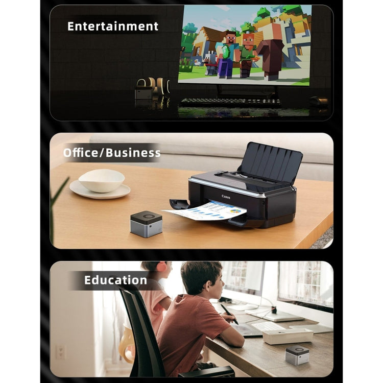 GMK NucBox Windows 10 System Mini PC, Intel Celeron J4125 Quad Core 64bit 14nm 2GHz-2.7GHz, Support WiFi & Bluetooth & RJ45, 8GB+128GB,EU Plug