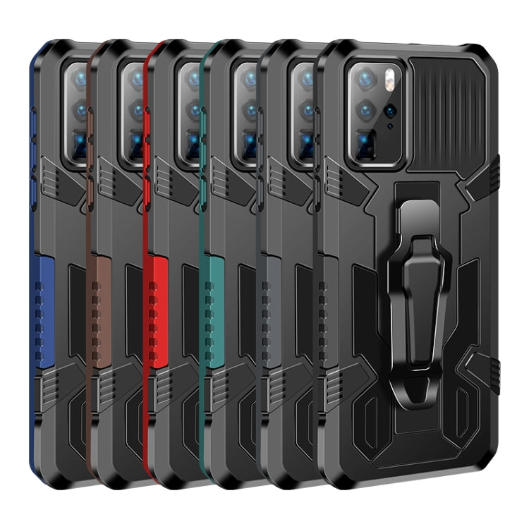 For Huawei P40 Machine Armor Warrior Shockproof PC + TPU Protective Case(Army Green)