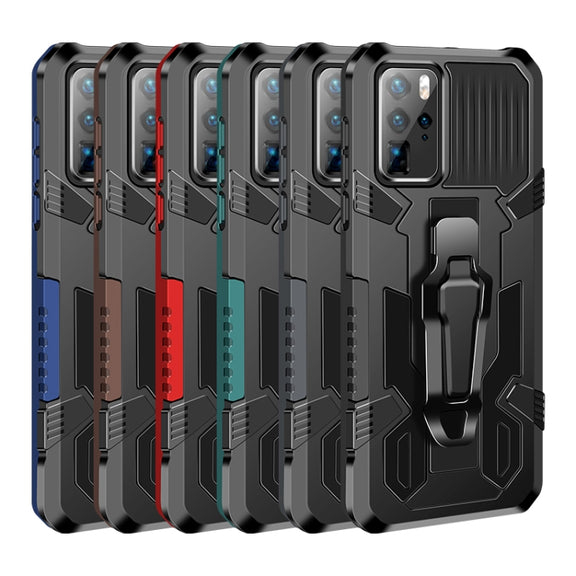 For Huawei P40 Machine Armor Warrior Shockproof PC + TPU Protective Case(Army Green)