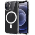 For iPhone 12 mini Magsafe Case Magnetic Ring Clear Crystal Acrylic +TPU Four-corner Airbag Shockproof Case (Transparent) - iPhone 12 mini Cases by PMC TechLife | Online Shopping South Africa | PMC TechLife