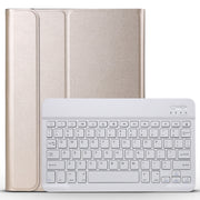 A098 Detachable Ultra-thin ABS Bluetooth Keyboard Tablet Case for iPad Air 4 / Air 5 / Pro 11 inch 2022 / 2021 / 2020 / 2018, with Stand(Gold)