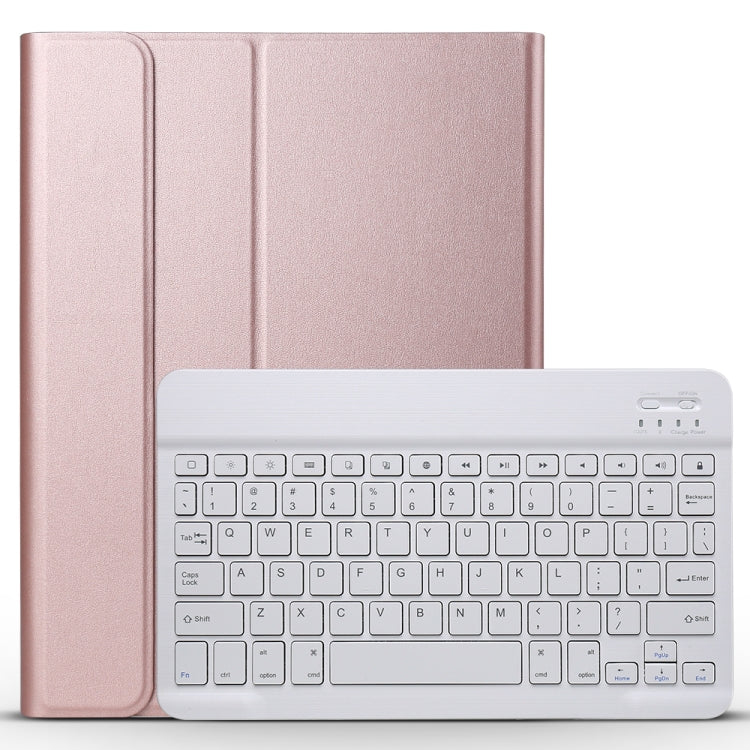 A098 Detachable Ultra-thin ABS Bluetooth Keyboard Tablet Case For iPad Air 4 / Air 5 / Pro 11 inch 2022 / 2021 / 2020 / 2018 , with Stand(Rose Gold)