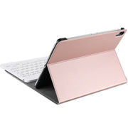 A098 Detachable Ultra-thin ABS Bluetooth Keyboard Tablet Case For iPad Air 4 / Air 5 / Pro 11 inch 2022 / 2021 / 2020 / 2018 , with Stand(Rose Gold)
