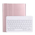 A098BS Detachable Ultra-thin Backlight Bluetooth Keyboard Tablet Case for iPad Air 11 2024 / 2025 / Air 4 10.9 inch 2020, with Stand & Pen Slot(Rose Gold) - For iPad Air by PMC Jewellery | Online Shopping South Africa | PMC Jewellery | Buy Now Pay Later Mobicred