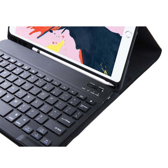 T098B Integrated Ultra-thin Candy Colors Bluetooth Keyboard Tablet Case for  iPad Air 11 2024 / 2025 / Air 4 10.9 inch 2020, with Stand & Pen Slot(Light Green)