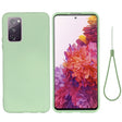 For Samsung Galaxy S20 FE / S20 Lite Pure Color Liquid Silicone Shockproof Full Coverage Case(Green) - Galaxy S20 FE Cases by PMC TechLife | Online Shopping South Africa | PMC TechLife | Buy Now Pay Later Mobicred