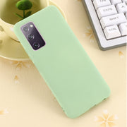 For Samsung Galaxy S20 FE / S20 Lite Pure Color Liquid Silicone Shockproof Full Coverage Case(Green)