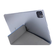 Silk Texture Horizontal Deformation Flip Leather Case with Three-folding Holder For iPad Air 11 2024 / Air 2022 / 2020 10.9(Green)