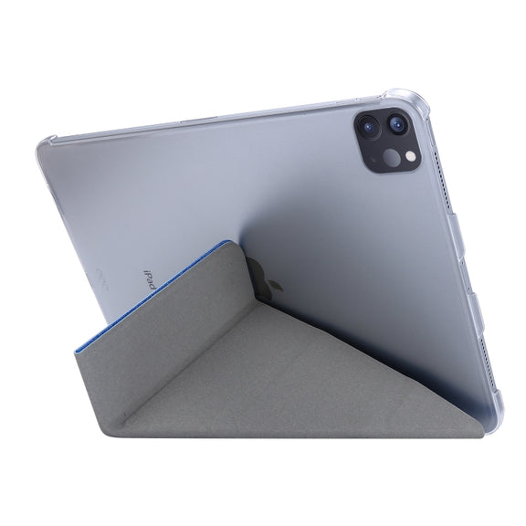 Silk Texture Horizontal Deformation Flip Leather Case with Three-folding Holder For iPad Air 11 2024 / Air 2022 / 2020 10.9(Green)