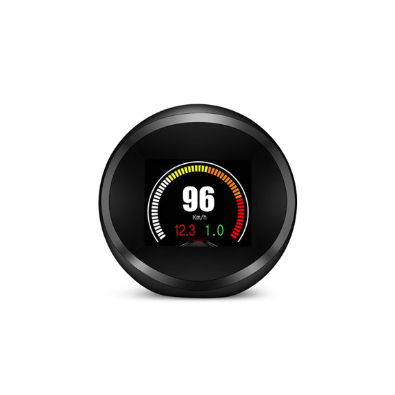 P11 OBD2 + GPS Mode Car HUD Head-up Display Water Temperature / Vehicle Speed / Voltage / Fuel Consumption Display, Speed Alarm