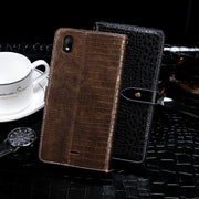 For Wiko Y61 idewei Crocodile Texture Horizontal Flip Leather Case with Holder & Card Slots & Wallet(Black)