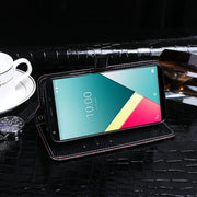 For Wiko Y61 idewei Crocodile Texture Horizontal Flip Leather Case with Holder & Card Slots & Wallet(Black)