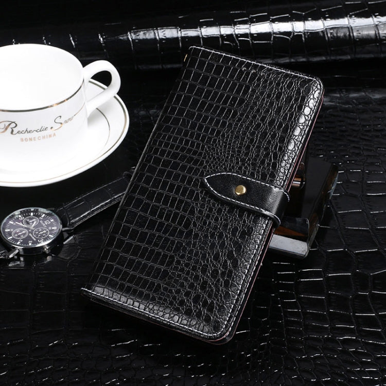 For Wiko View5 / View5 Plus idewei Crocodile Texture Horizontal Flip Leather Case with Holder & Card Slots & Wallet(Black)