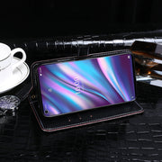 For Wiko View5 / View5 Plus idewei Crocodile Texture Horizontal Flip Leather Case with Holder & Card Slots & Wallet(Black)