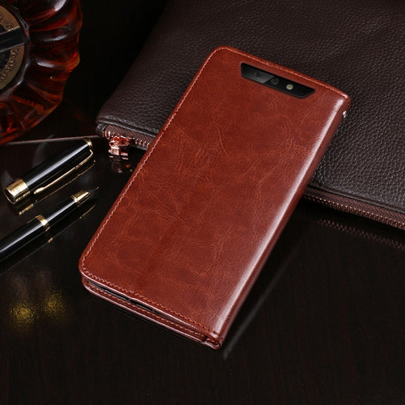 For Blackview BV5500 idewei Crazy Horse Texture Horizontal Flip Leather Case with Holder & Card Slots & Wallet(White)