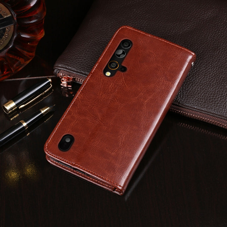 For Blackview BV9900 Pro idewei Crazy Horse Texture Horizontal Flip Leather Case with Holder & Card Slots & Wallet(White)